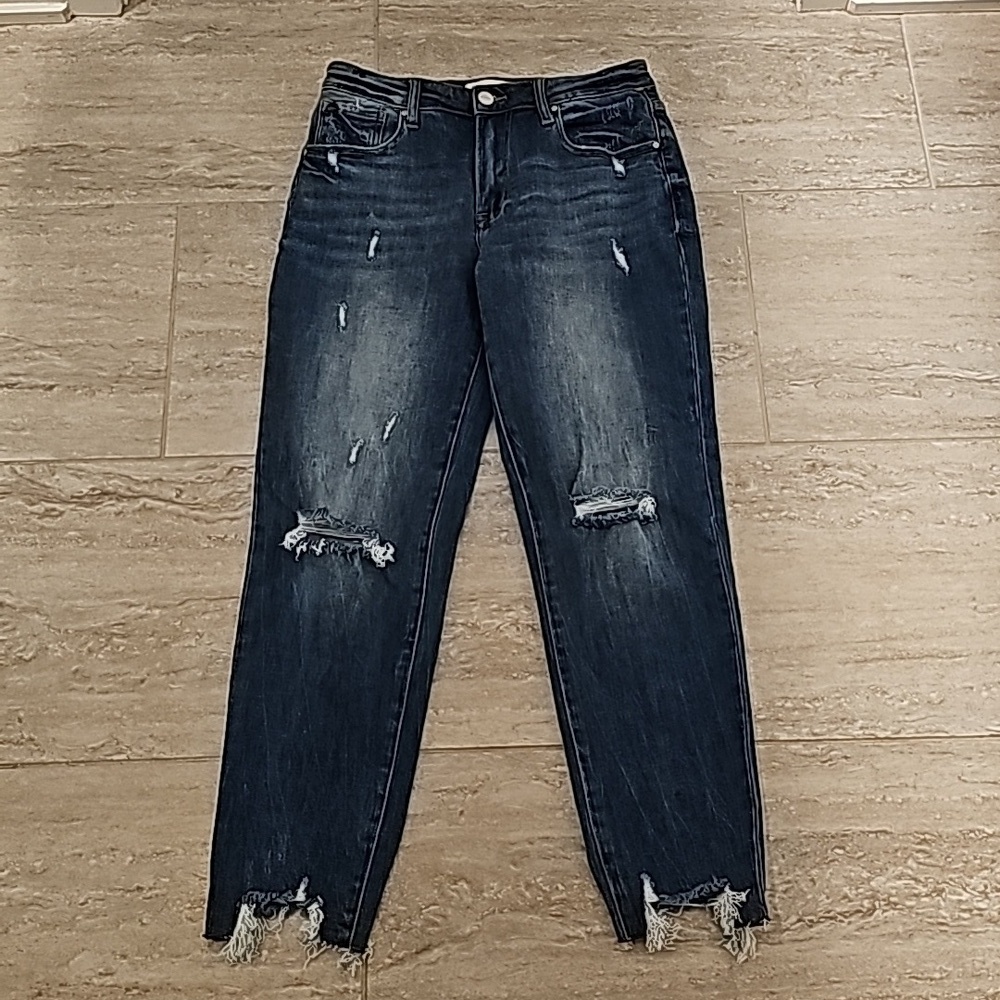 Risen Los Angeles Women's Straight Leg Blue Jeans sz 7/28